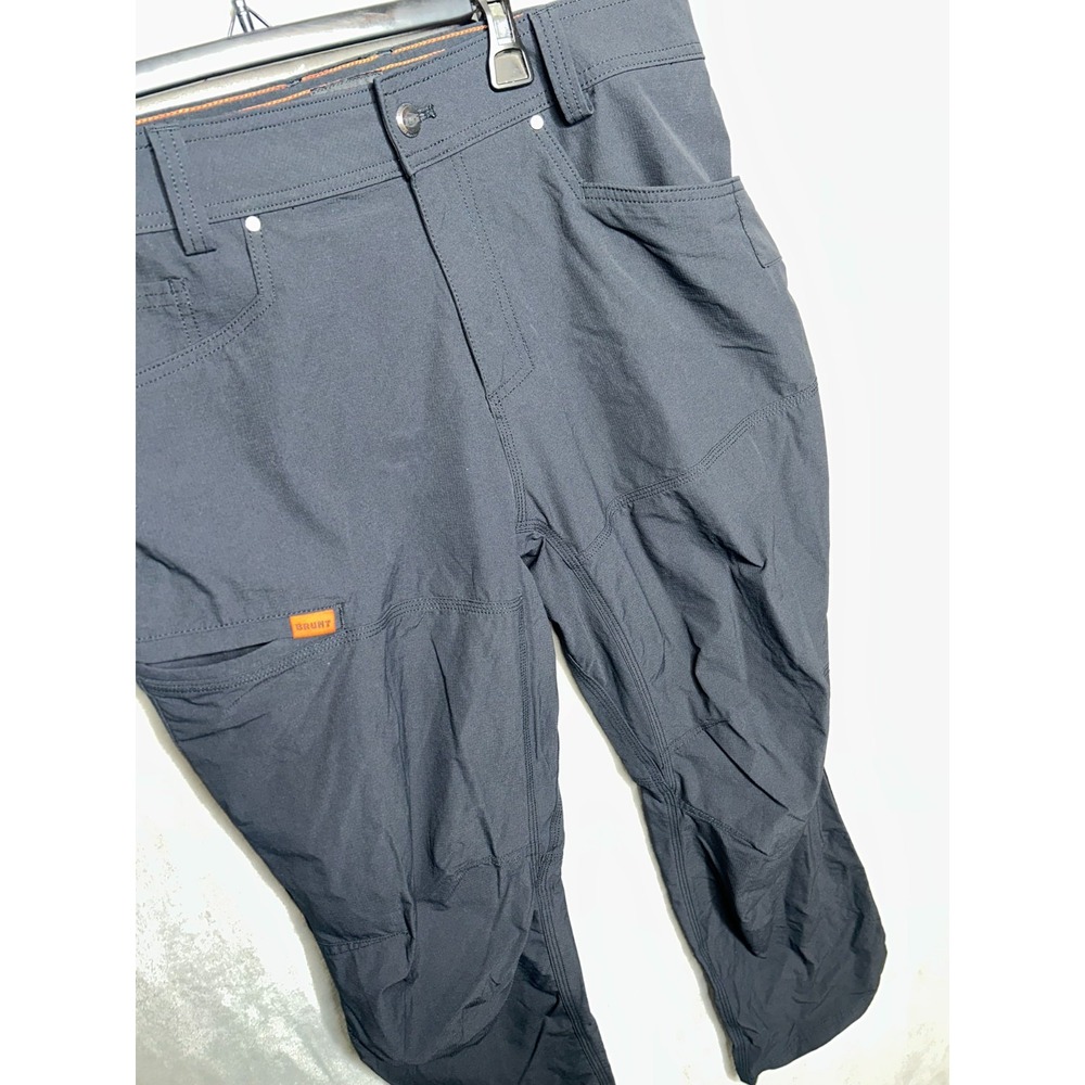BRUNT Costello Pants Mens 34x30 Black Cargo Ripstop Work Tactical Stretch